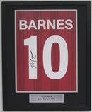 JOHN BARNES PERSONALLY SIGNED - LIVERPOOL PORTRAIT SHIRT PRINT - CLASSIC FRAME