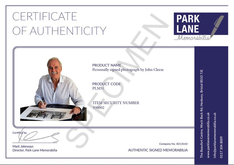 CERTIFICATE OF AUTHENTICITY