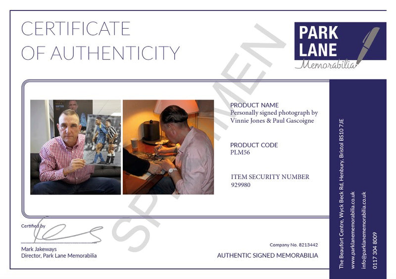 CERTIFICATE OF AUTHENTICITY