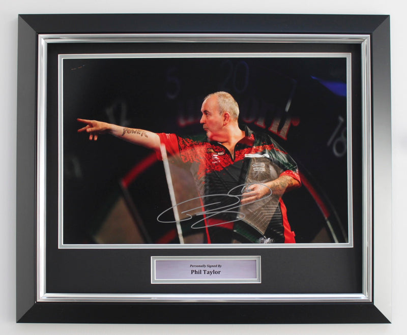 PHIL TAYLOR - SILLHOUETTE - 18x12 - DELUXE FRAME