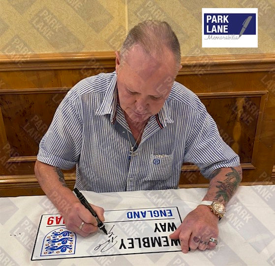 Paul Gascoigne Signed England Street Sign