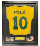 PELÉ PERSONALLY SIGNED BRAZIL FOOTBALL SHIRT, REAR SIGNED