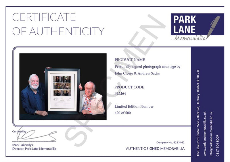 CERTIFICATE OF AUTHENTICITY