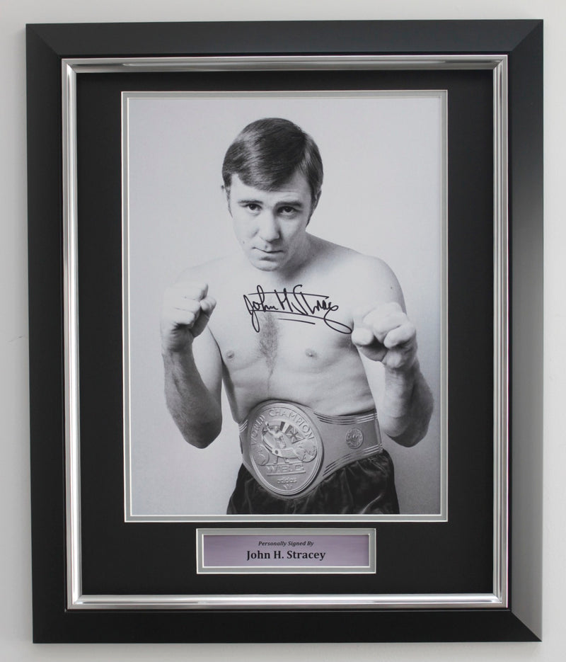 JOHN H STRACEY - WBC BELT - DELUXE FRAME