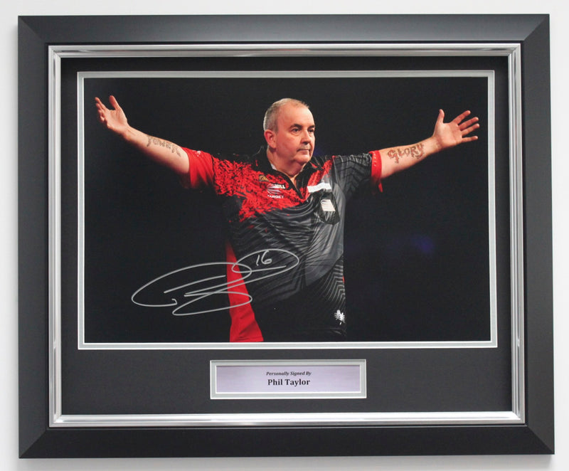 PHIL TAYLOR - THE POWER - 18x12 - DELUXE FRAME