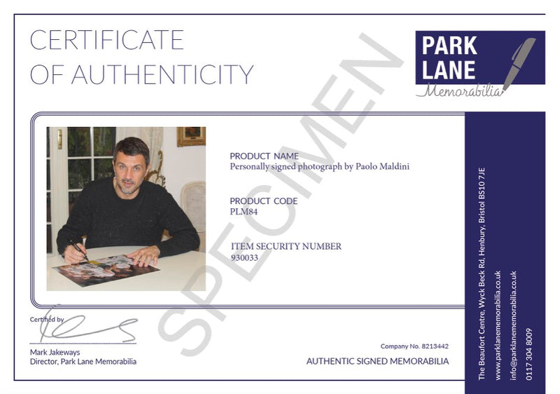 CERTIFICATE OF AUTHENTICITY